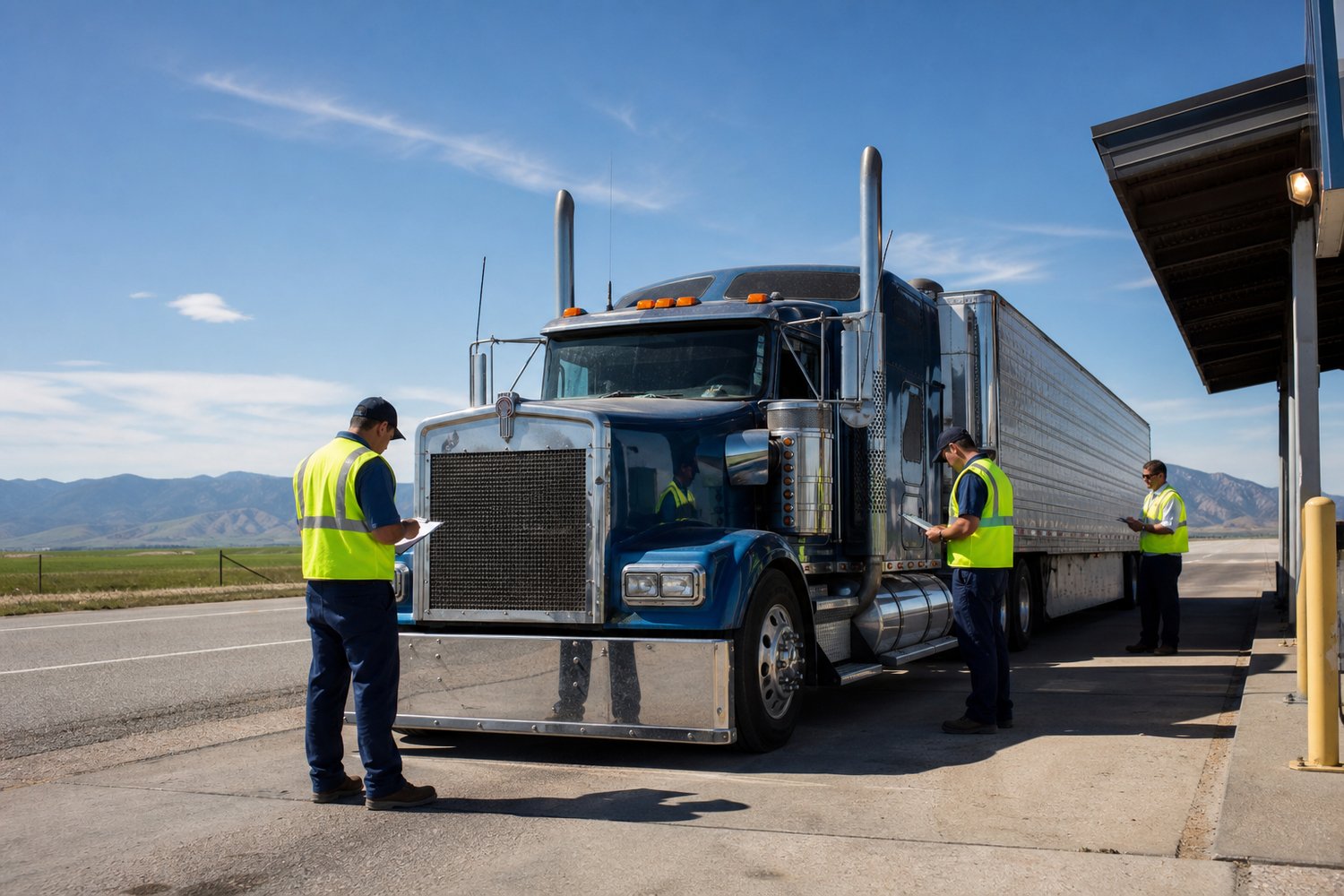Semi Truck Inspection in United States